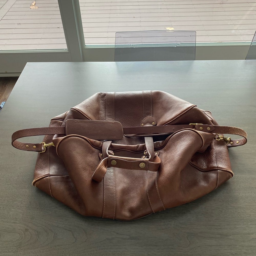 J. Crew Montage Leather Duffle
